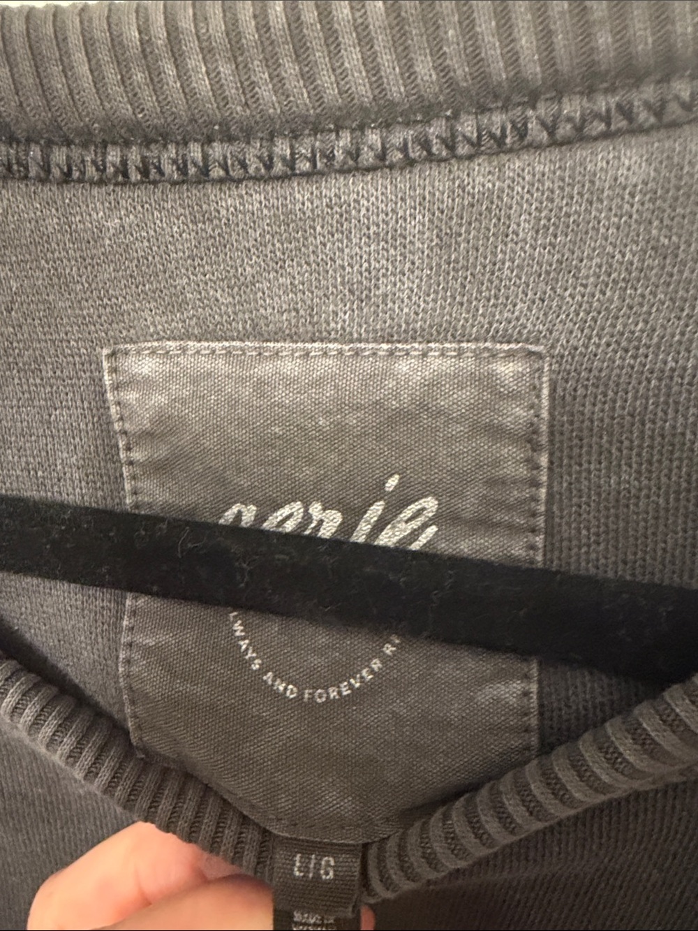 FEMME Oversized Black Graphic Sweatshirt Aerie - Picture 4 of 5